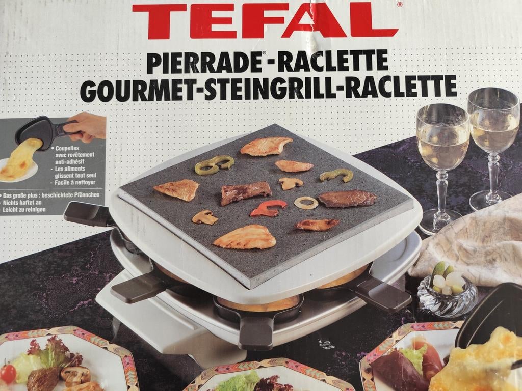 Tefal Pierrade-Raclette Gourmet-Steingrill-Raclette, Witgoed en Apparatuur, Gourmetstellen, Ophalen
