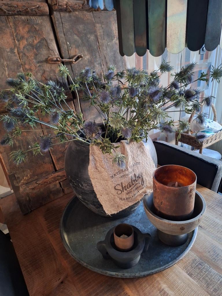 Schaal met decoratieve stoer en sober, Huis en Inrichting, Woonaccessoires | Overige, Hout, Gebruikt, Meerkleurig, Ophalen of Verzenden