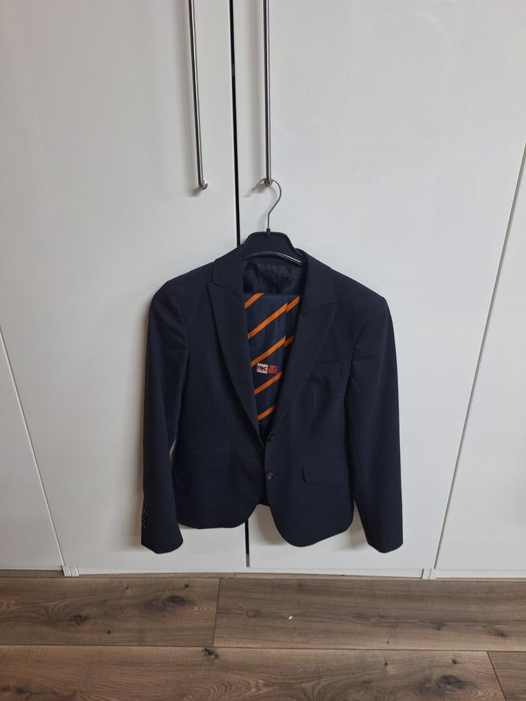 Uniform stewardess ROC, Maat 38/40 (M), Kostuum of Pak, Blauw, ROC