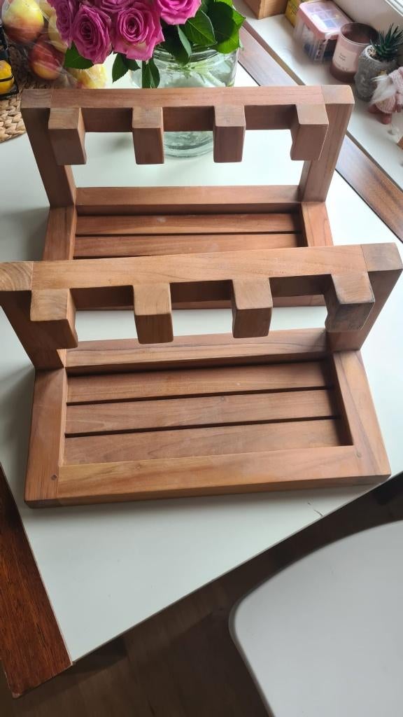 Handdoekhouder, Huis en Inrichting, Ophalen, Zo goed als nieuw, Bruin, Handdoekenrek