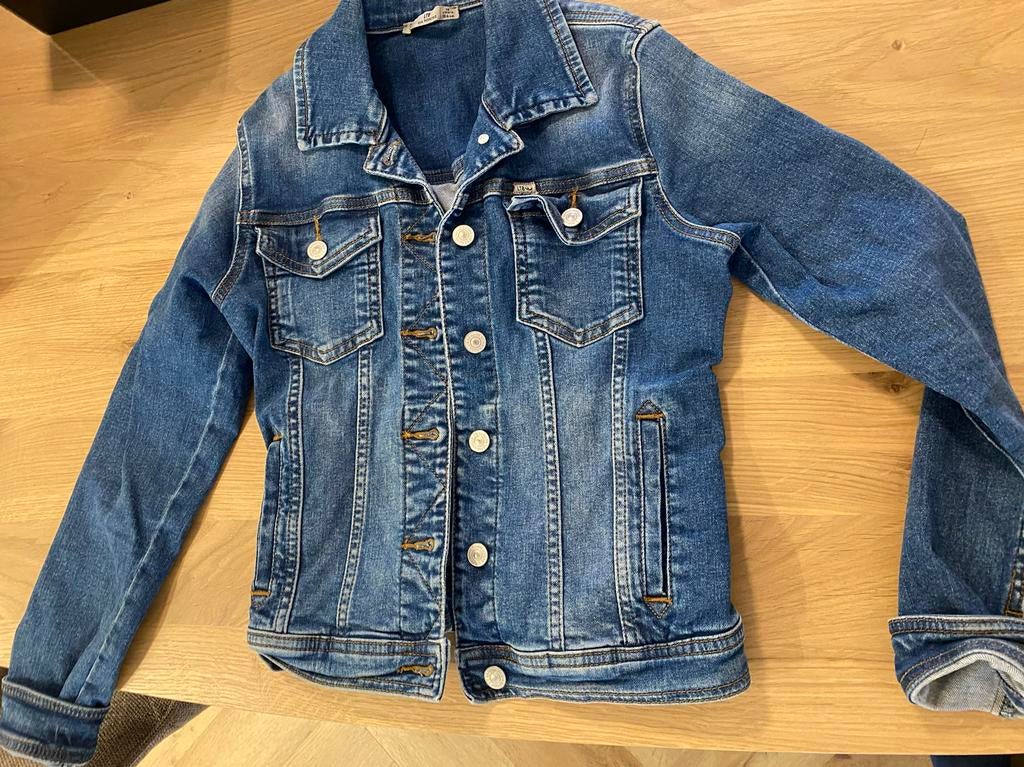 Spijkerjasje LTB Meisjes Maat 164, Ophalen of Verzenden, Gebruikt, Meisje, Jas