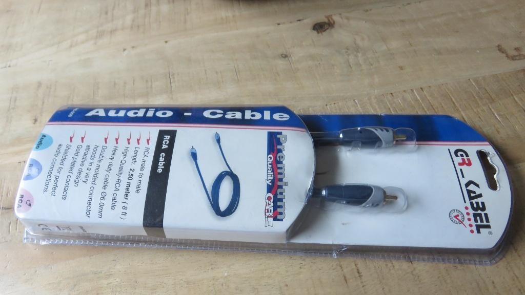 Audio RCA kabel, Ophalen of Verzenden, Nieuw, 2 tot 5 meter, Overige kabels