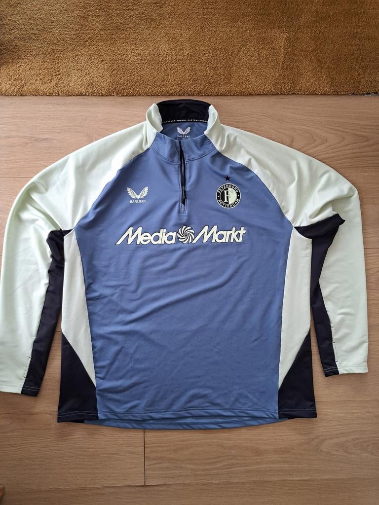 Feyenoord training trui met rits 2XL, Ophalen of Verzenden