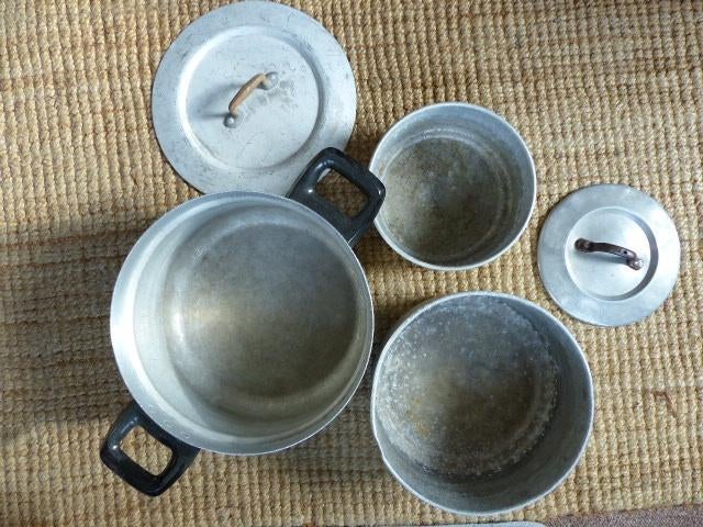 Aluminium pan pannen schalen, Ophalen of Verzenden, Gebruikt, Aluminium, Overige typen