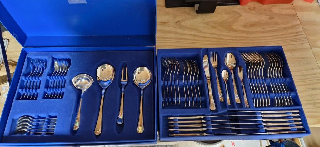 Gero 100 verzilverd cassette 58-delig, Ophalen of Verzenden, Zilver