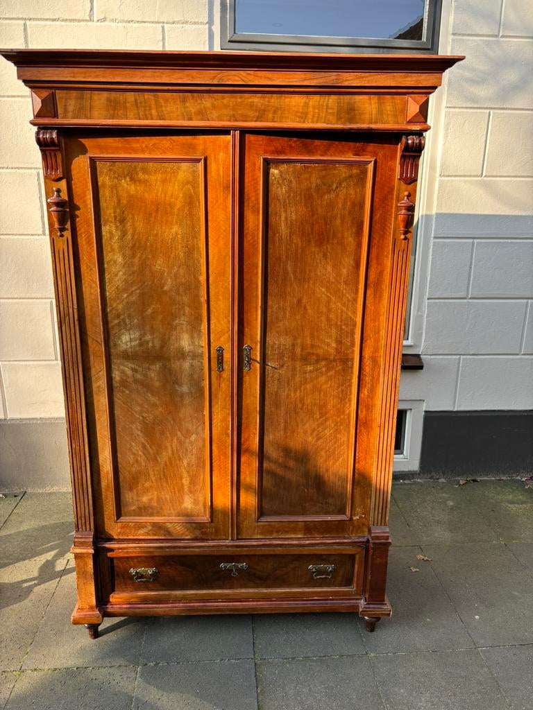 Leuke landelijk grenen vintage hout meidenkast | kledingkast, Ophalen, Gebruikt, Vintage, 25 tot 50 cm