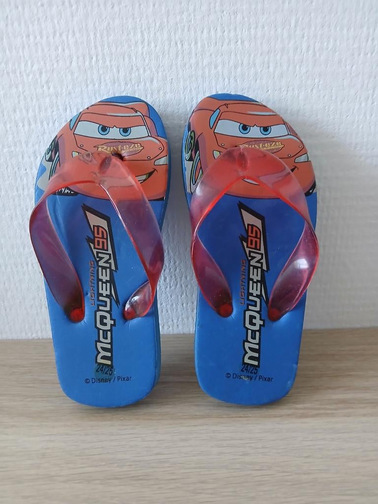 Cars Lightning McQueen slippers maat 24/25, Disney Pixar, Gebruikt, Overige typen, Ophalen of Verzenden