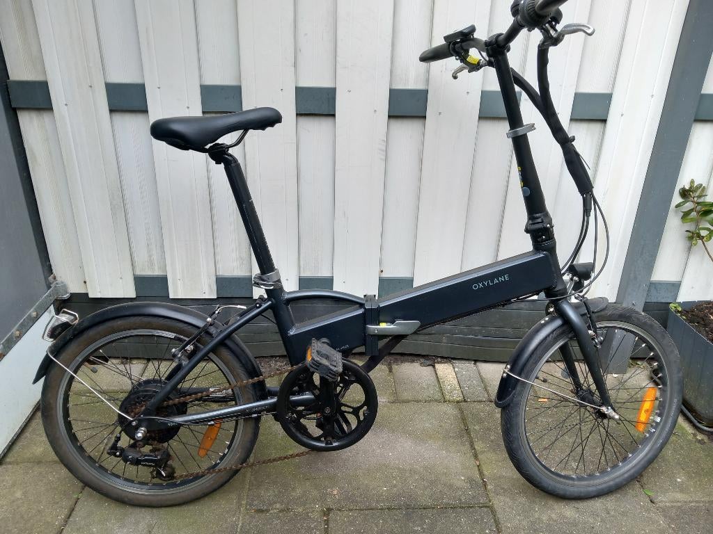 Oxylane E bike vouwfiets, Fietsen en Brommers, Fietsen | Vouwfietsen, Ophalen, Gebruikt, 20 inch of meer, Versnellingen