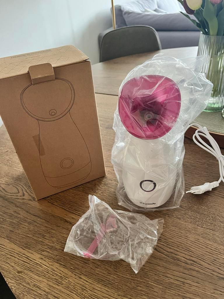 Lifegoods Gezichtsstomer / Gezichtssauna met Blackhead Remov, Ophalen of Verzenden, Nieuw, Gehele gezicht, Reiniging