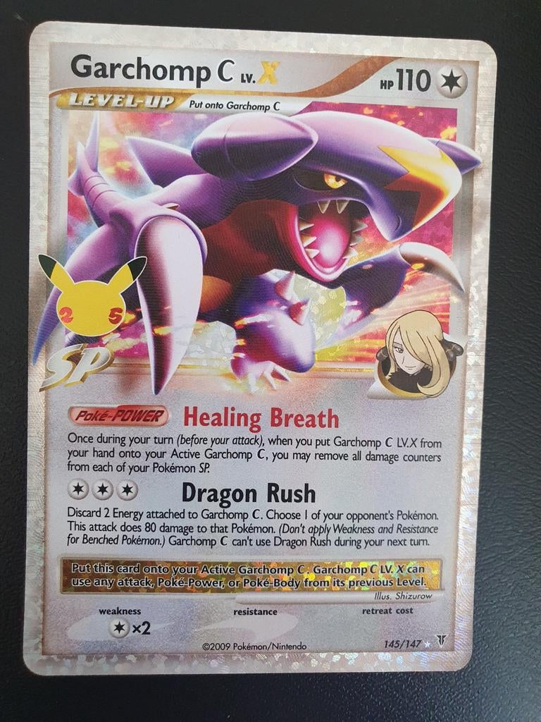 Garchomp X 145/147 holo pokemon kaart, Ophalen of Verzenden, Zo goed als nieuw