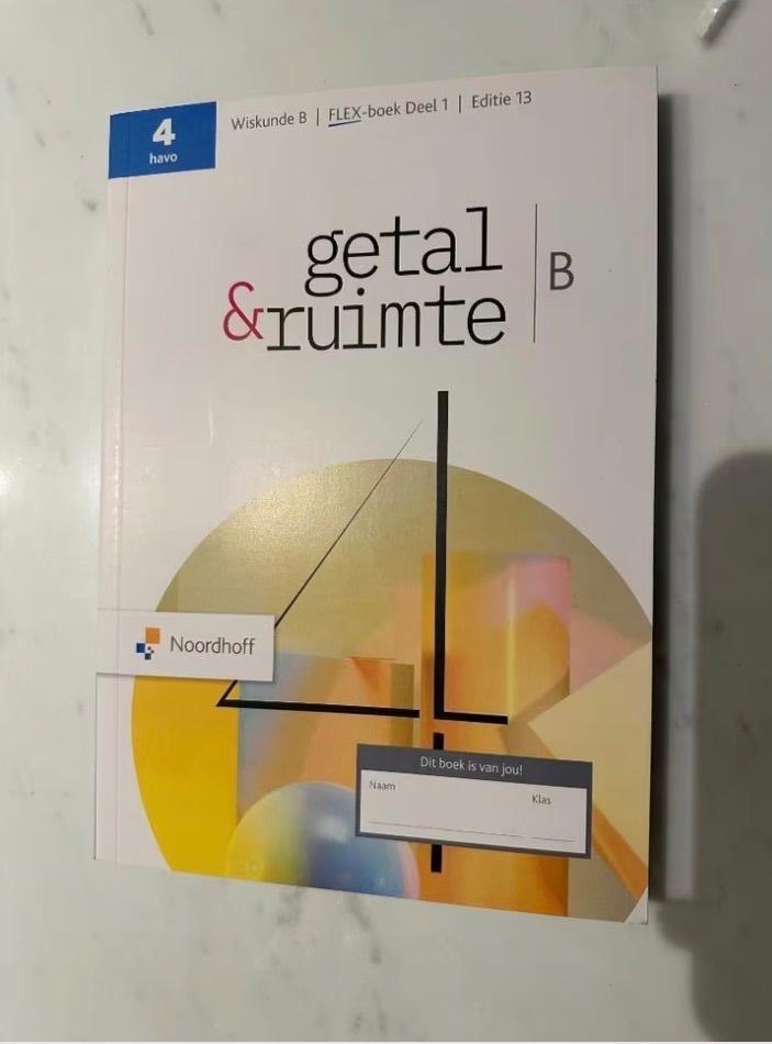 Getal & Ruimte – Wiskunde B | 4 havo | Deel 1 | Editie 13, Ophalen of Verzenden, Beta, Nieuw