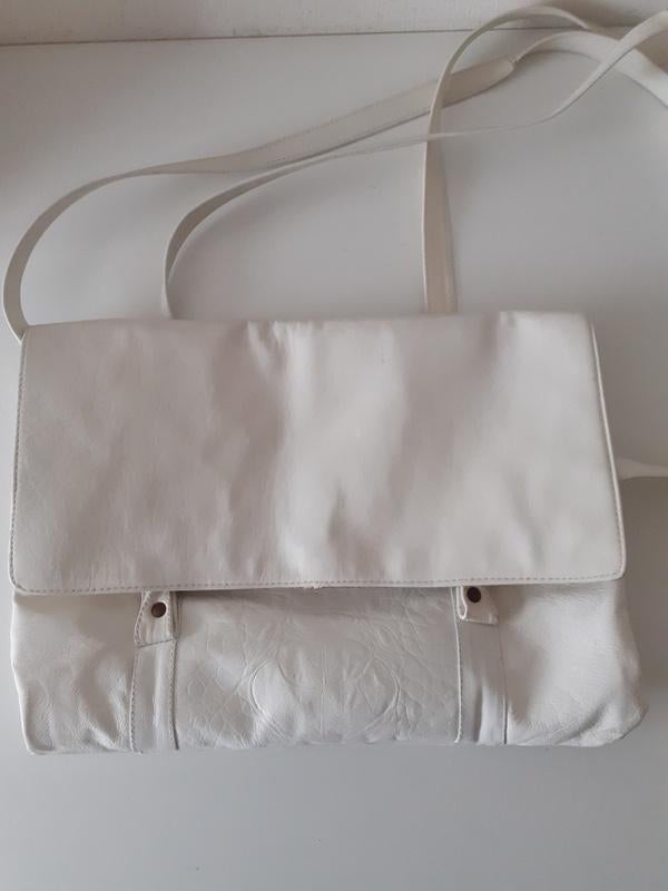 Tas, offwhite, heel soepel leer, merk L'ímpronta, Sieraden, Tassen en Uiterlijk, Tassen | Damestassen, Ophalen of Verzenden, Gebruikt