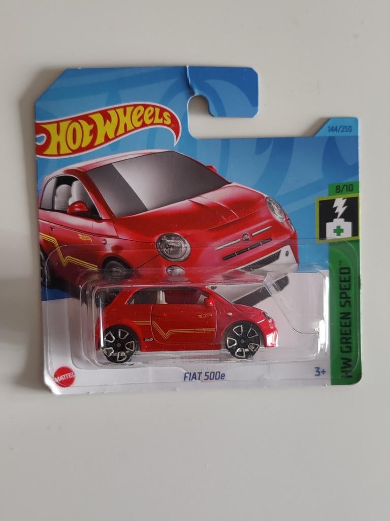 Hot Wheels Fiat 500 e ROOD, Ophalen of Verzenden, Nieuw, Auto