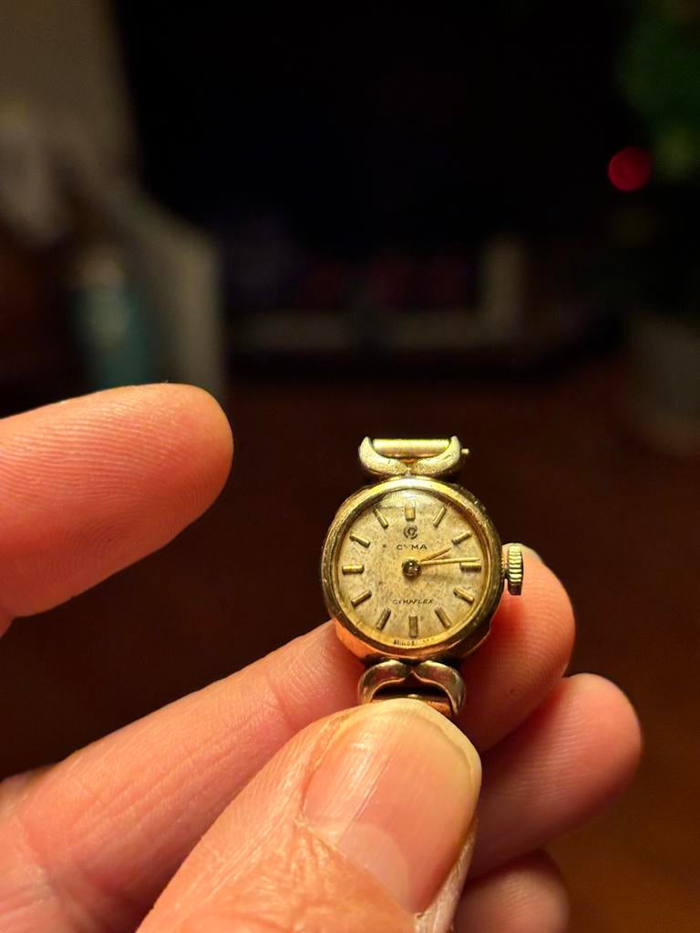 Ruilen: Cyma dameshorloge - vintage charme, Overige merken, Met bandje, Polshorloge, Goud