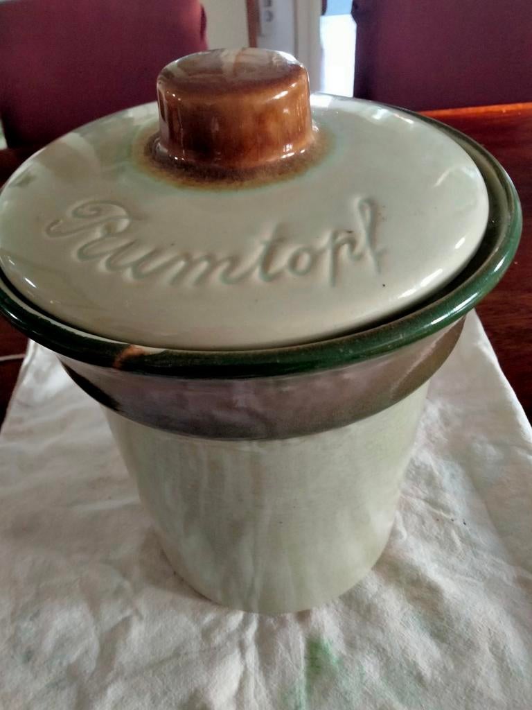 Vintage Rumtopf Pot met Deksel, Ophalen of Verzenden