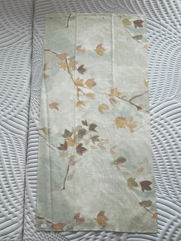 Lap stof Artelux Herfst 55 x 110 cm gordijnstof blad, Ophalen of Verzenden, Zo goed als nieuw, 30 tot 120 cm, Linnen