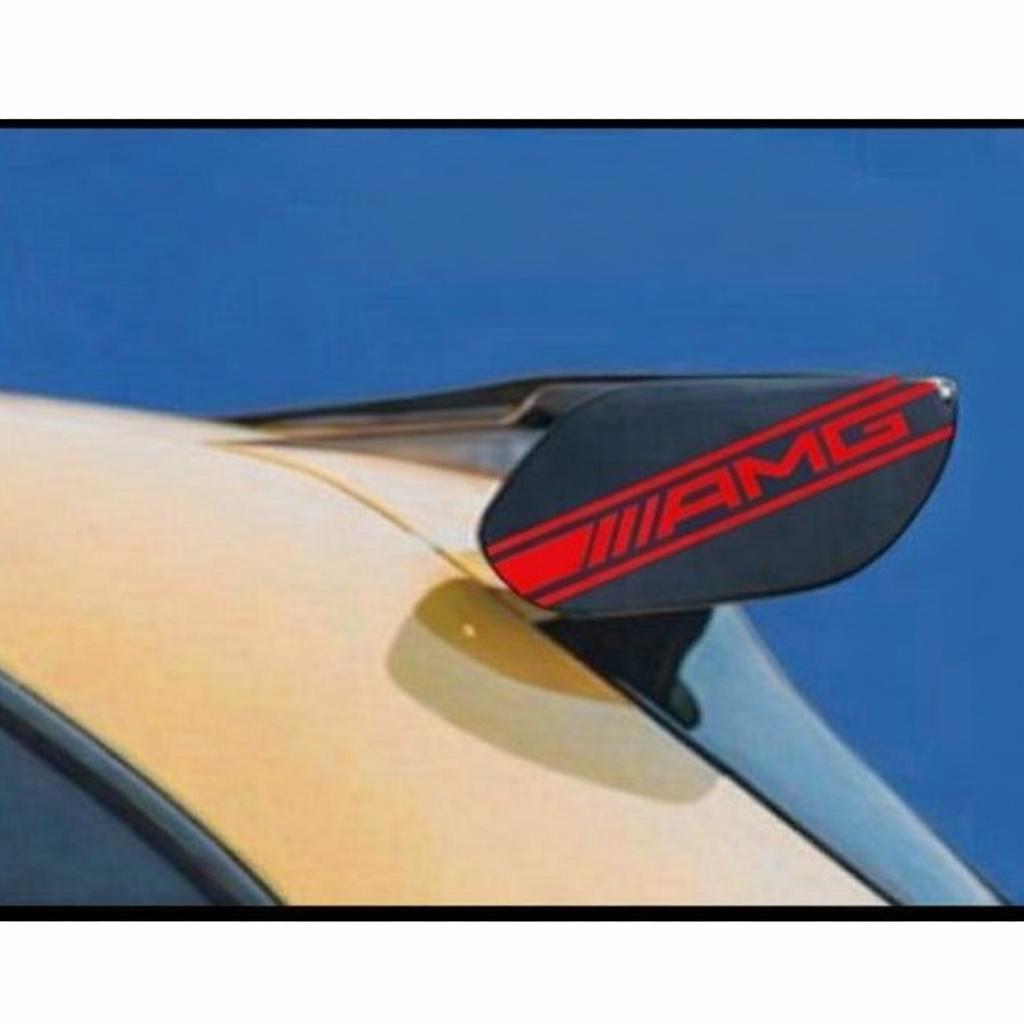 Mercedes A45 SPOILER Stickers AMG Vinyl 2X Sticker Logo ROOD, Ophalen of Verzenden, H, H, H