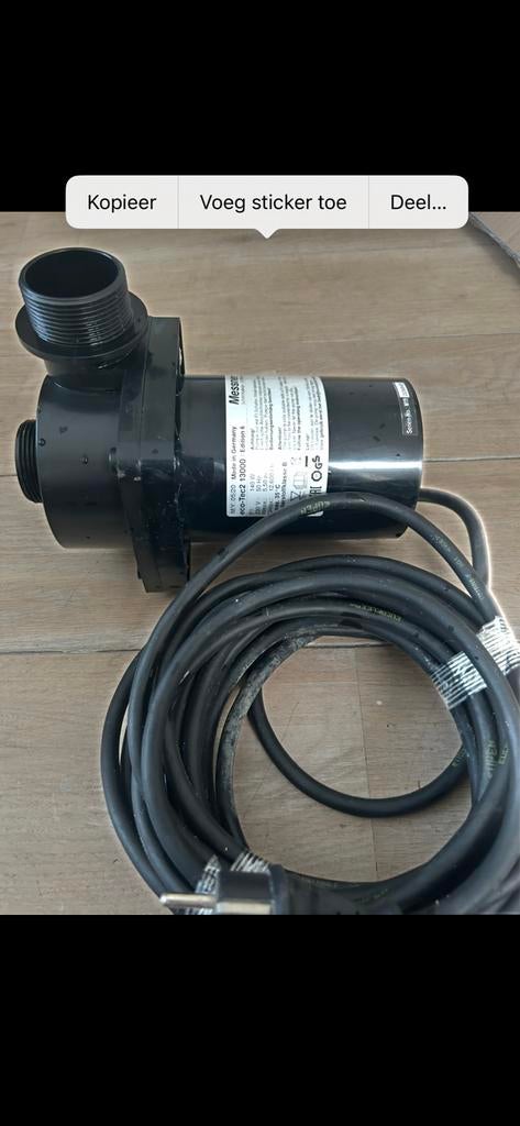 Te koop Messner eco - tec2   13000 edition 6 sterke pomp, Ophalen of Verzenden, Zo goed als nieuw, Vijverpomp