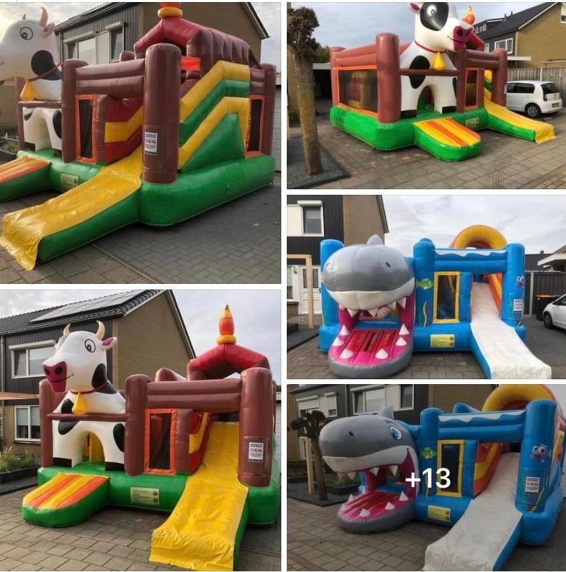 Springkussens, tenten, tafels en meer te huur!, Ophalen, Zo goed als nieuw, Verjaardag