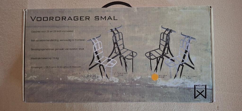 Willex Transportdrager Smal 28x20cm 26/28 Inch Mat Zwart, Ophalen of Verzenden, Nieuw