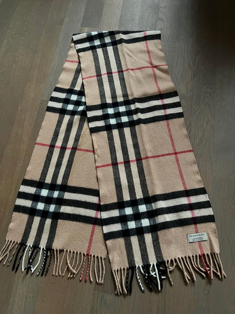 Burberry cashmere sjaal, Kleding | Heren, Ophalen of Verzenden, Zo goed als nieuw, Overige maten, Sjaal