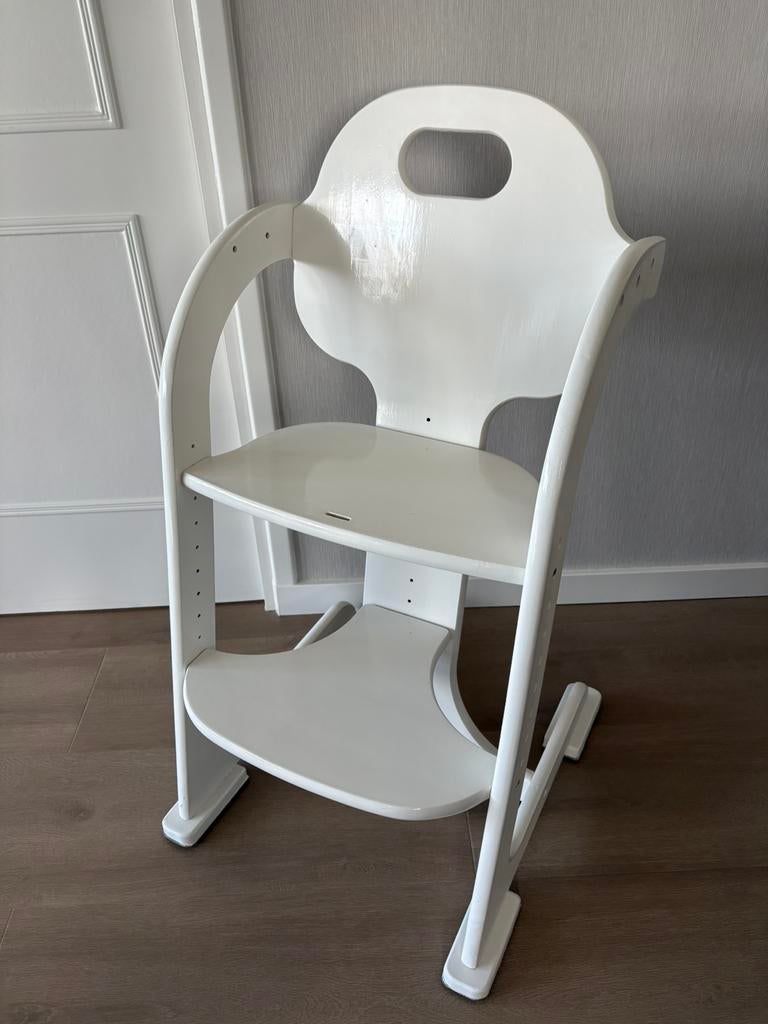Tiamo Wood Collection meegroeistoel wit, Kinderen en Baby's, Kinderstoelen, Ophalen, Zo goed als nieuw, Meegroeistoel