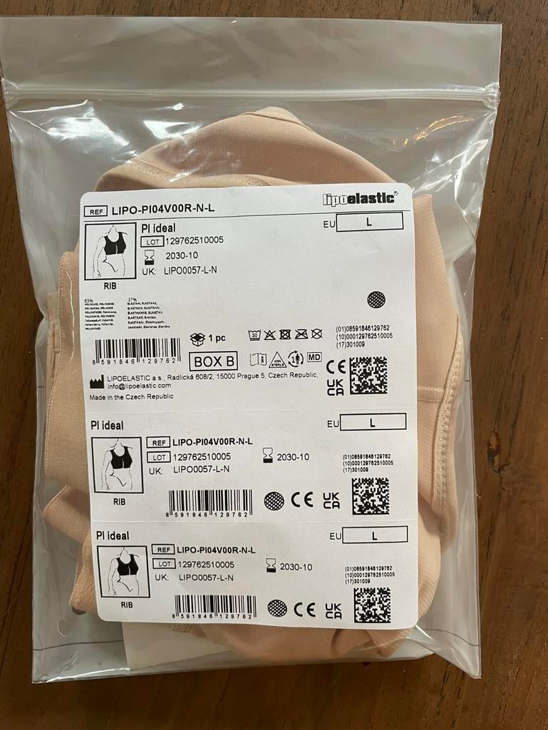 Lipoelastic mt L BH huidkleur, Kleding | Dames, Ondergoed en Lingerie, Ophalen of Verzenden, Beige, BH