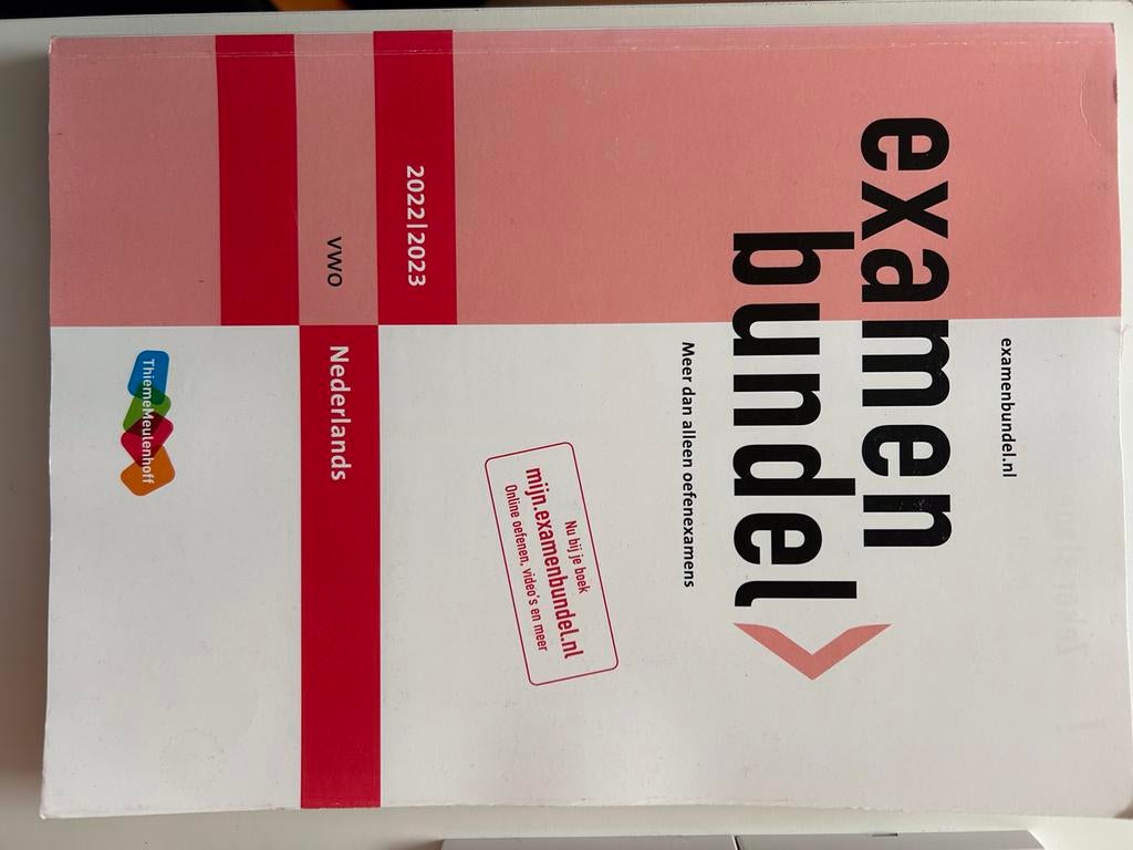 Examenbundel vwo Nederlands, Ophalen of Verzenden, Zo goed als nieuw, VWO, Nederlands