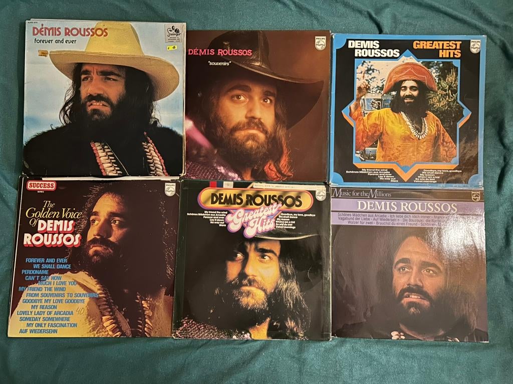 14 LP's Demis Roussos (ook per stuk te koop), Cd's en Dvd's, Vinyl | Pop, Ophalen of Verzenden, 1960 tot 1980, Gebruikt, 12 inch
