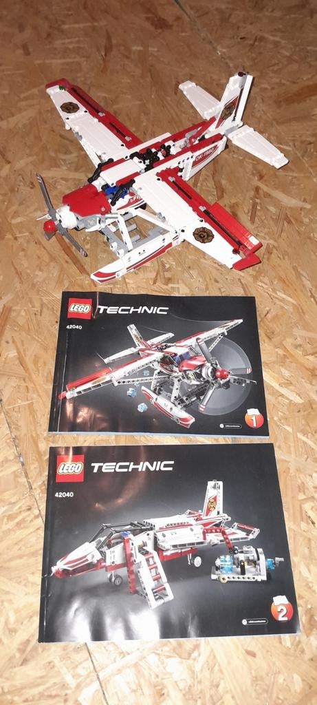 Lego technic 42040 vliegtuig straaljager zgan 100% compleet, Ophalen of Verzenden, Zo goed als nieuw, Complete set, Lego