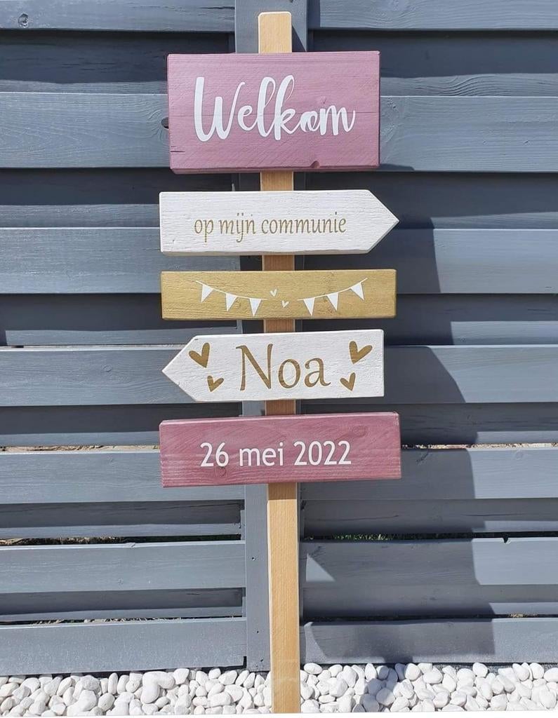 Wegwijzers feestjes Huwelijk bruiloft geboorte Gender reveal, Ophalen of Verzenden, Nieuw