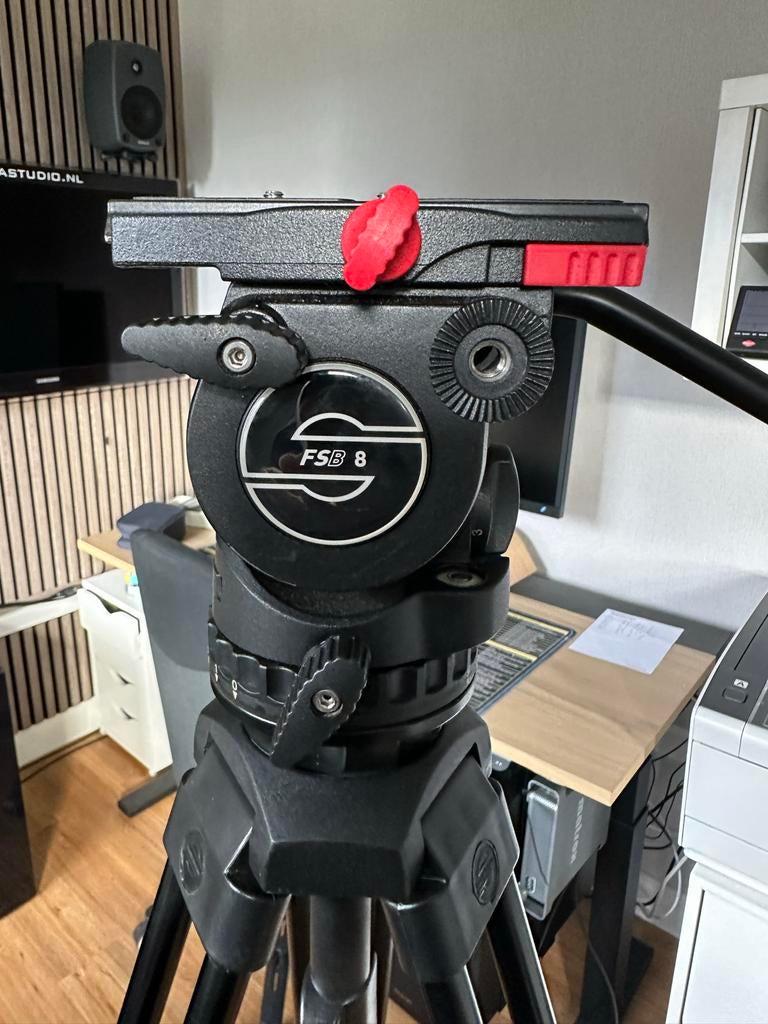 Sachtler FSB 8 Statief, Gebruikt, 175 cm of meer, Met balhoofd, Ophalen of Verzenden
