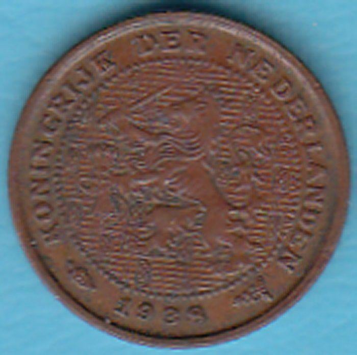 Nederland halve cent 1938 Wilhelmina in munthouder, Postzegels en Munten, Ophalen of Verzenden, Koningin Wilhelmina, Overige waardes