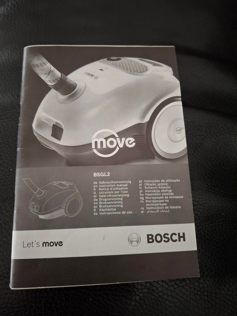 Bosch Move BSGL2 Handleiding - Zo Goed Als Nieuw, Ophalen of Verzenden, Zo goed als nieuw