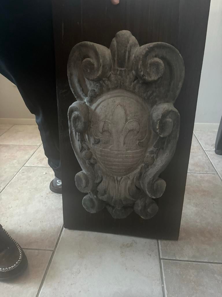 Decoratief ornament op houten paneel - Landelijk/Industrieel, Huis en Inrichting, Ophalen, Zo goed als nieuw