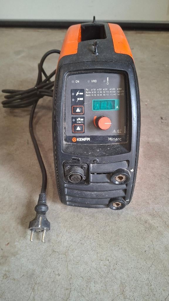 Kemppi Minarc Evo 180  Lasapparaat., Doe-het-zelf en Verbouw, Gereedschap | Lasapparaten, Minder dan 150 ampère, ., Ophalen of Verzenden