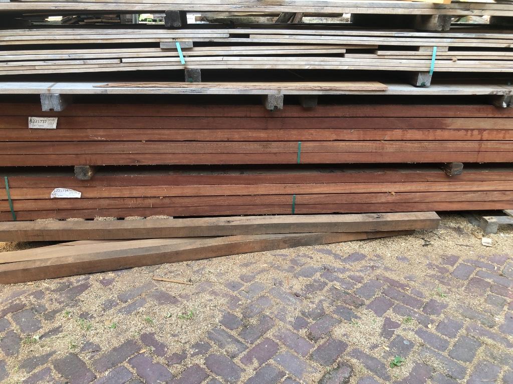 Hardhouten palen 4 meter superstrak tuinpalen, Ophalen, Palen, Nieuw, Hardhout