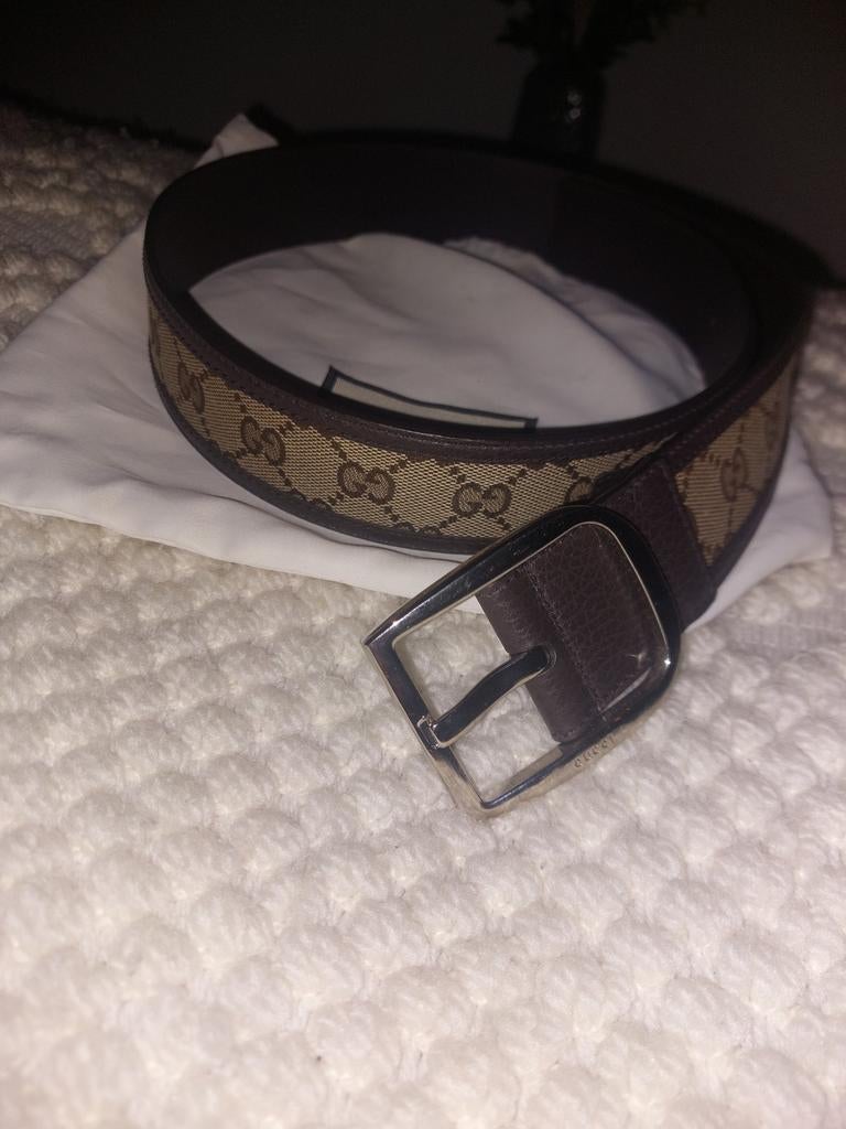 Gucci Riem - Oranje/Bruin, Bruin, Echt leder, Ophalen of Verzenden, Gucci