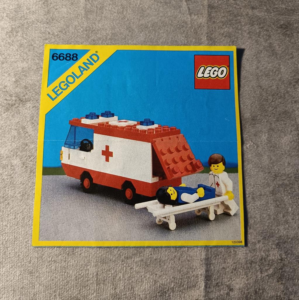 Lego Ambulance Instructie Boek 6688-, Ophalen of Verzenden, Gebruikt, Losse stenen, Lego