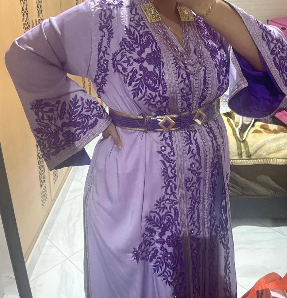 Marokkaanse organza jurken te koop 3 kleuren, Overige typen, Overige kleuren, Maat 42/44 (L), Ophalen of Verzenden