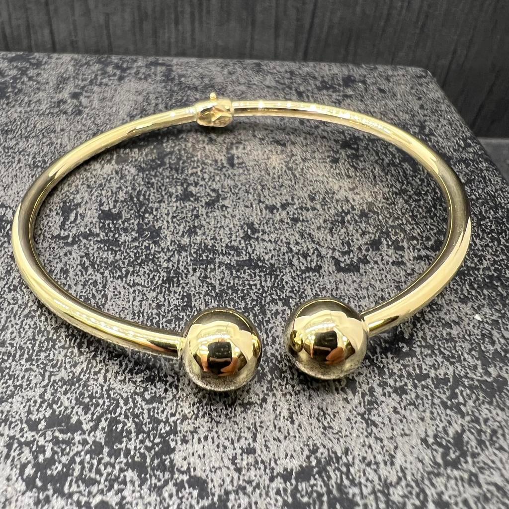 14k gouden boei armband surinaams model., Sieraden, Tassen en Uiterlijk, Armbanden, Nieuw, Goud, Goud, Ophalen of Verzenden