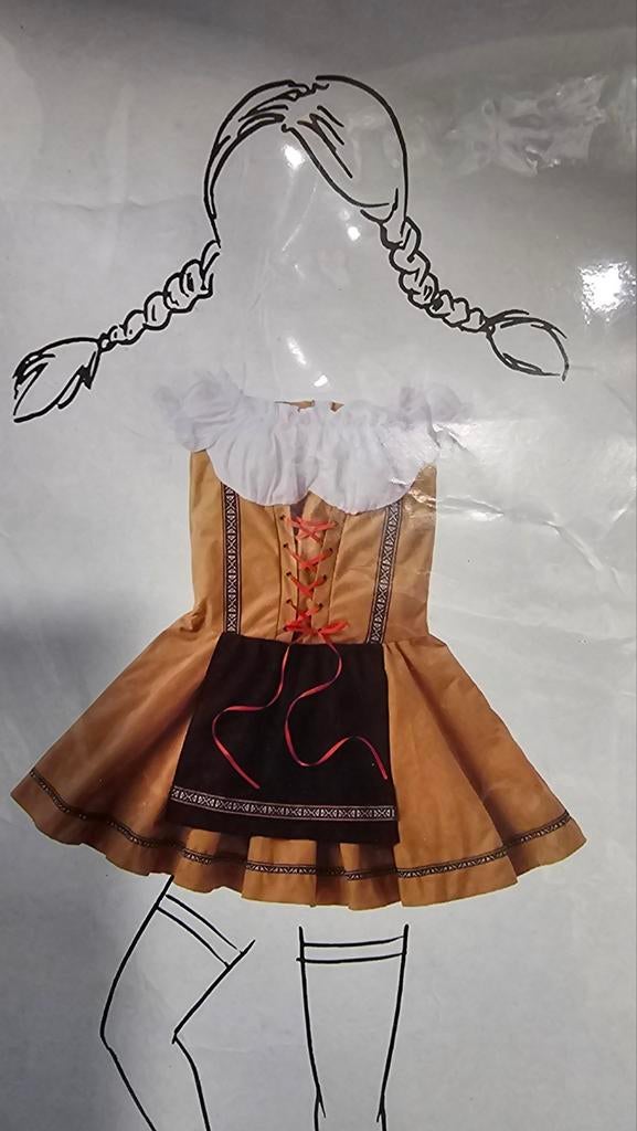 Dirndl Jurk - Oktoberfest Kleding, Maat 38/40 (M), Ophalen of Verzenden, Kleding, Overige thema's