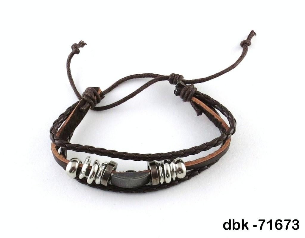 Armband Mooie unisex schuifarmband met kralen € 4,50 incl, Marktplaats@koningsieraden.nl, Overige materialen, Bruin, Verzenden
