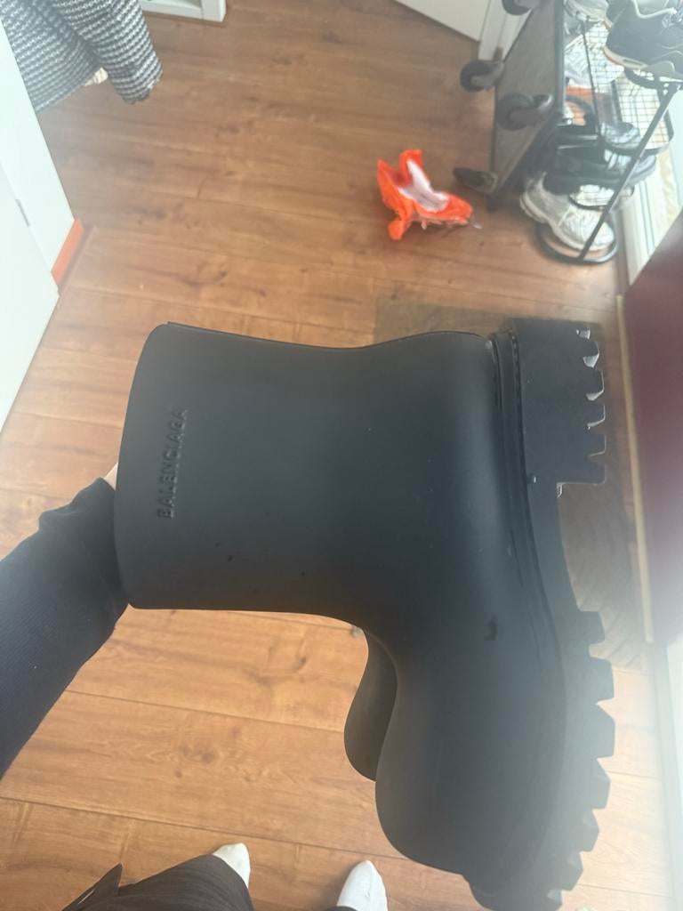 Balenciaga Steroid Boots Maat 38 (valt als 39), Hoge laarzen, Zwart, Ophalen of Verzenden, Zo goed als nieuw