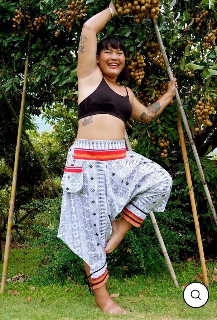 Plus size harembroek wit xxl - xxxl, Wit, Nieuw, Thai Harem Pants, Ophalen of Verzenden