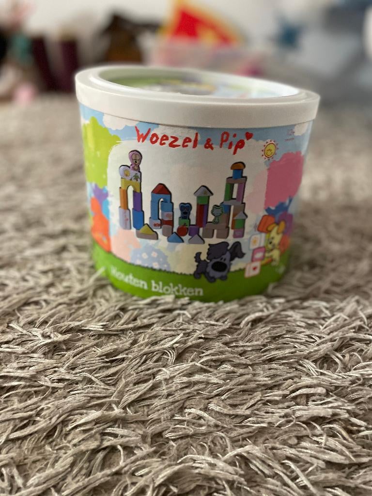 Woezel & Pip Houten Blokken, Kinderen en Baby's, Speelgoed | Houten speelgoed, Ophalen, Gebruikt, Overige typen