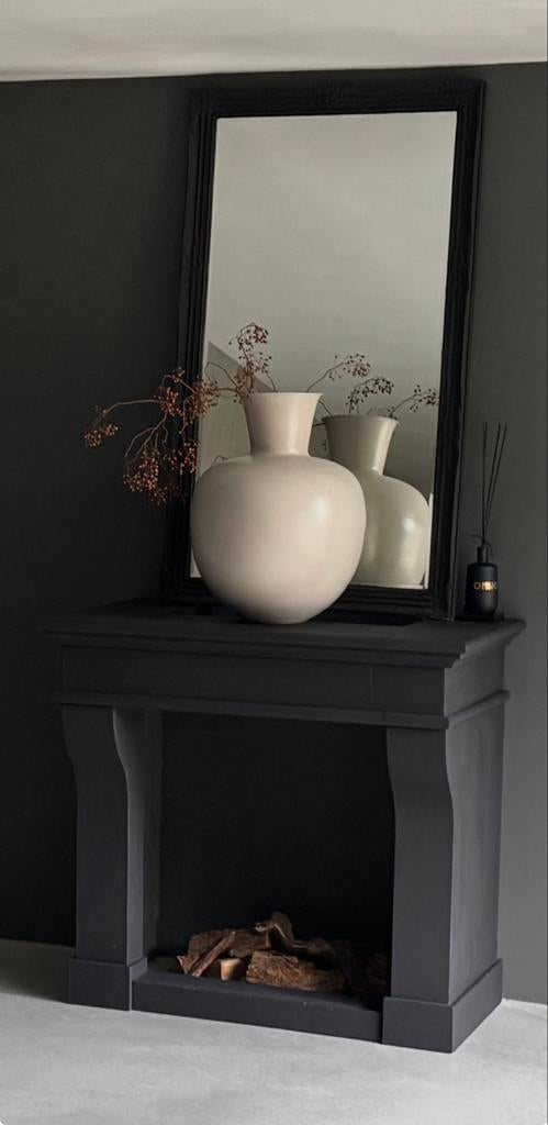 Kalkzandsteen ombouw schouw, Ophalen of Verzenden, Vrijstaande haard, Elektrische haard