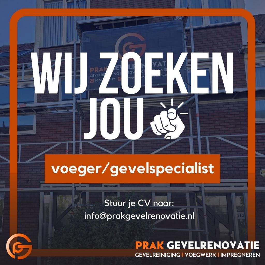Voeger/Hakkers/Gevelspecialist gezocht – Mooie Projecten!, Gevelrenovatie