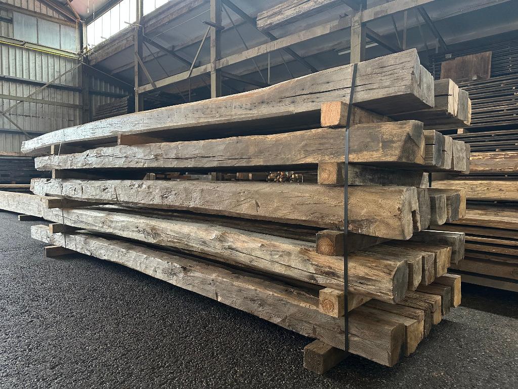 Oude Frans eiken balken - grote voorraad