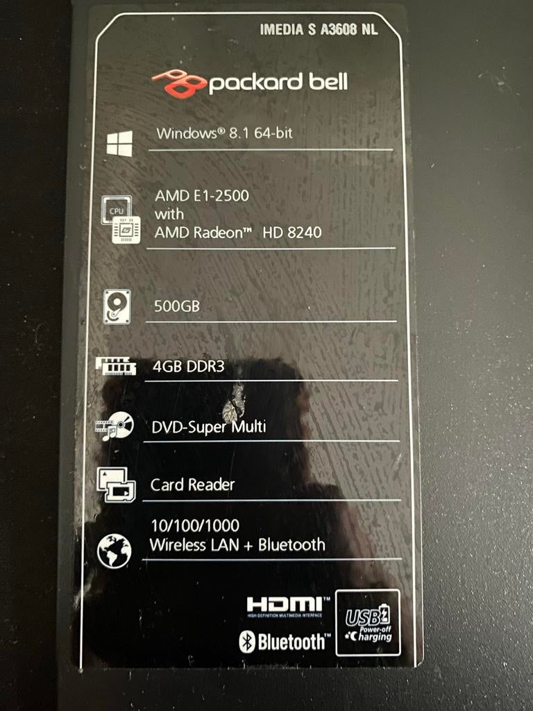 Packard Bell PC - Zonder HDD, Computers en Software, Gebruikt, HDD, Minder dan 4 GB, Ophalen of Verzenden